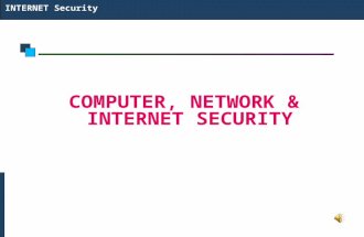 INTERNET Security COMPUTER, NETWORK & INTERNET SECURITY.