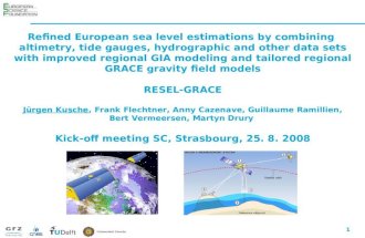 1 Refined European sea level estimations by combining altimetry, tide gauges, hydrographic and other data sets with improved regional GIA modeling and.