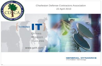 0407  Charleston Defense Contractors Association 22 April 2010.