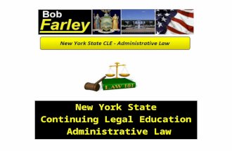 New York State Continuing Legal Education Administrative Law.