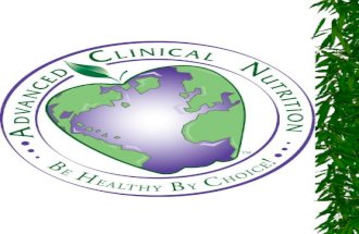 A Case for Clinical Nutrition, Whole Food Vitamins, Minerals, Herbs & Homeopathics ADVANCED CLINICAL NUTRITION Dr. Donna F. Smith, Ph.D. Wichita Falls,