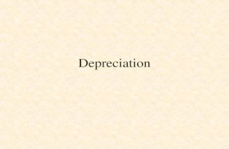 Depreciation Engr 360 Engineering Econ. 11.1 Depreciation The word “depreciate” means to decrease or diminish in value. Equipment, machinery, & other.