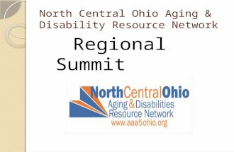 North Central Ohio Aging & Disability Resource Network Regional Summit 2015.