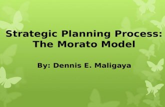 Strategic Planning Process: The Morato Model By: Dennis E. Maligaya.
