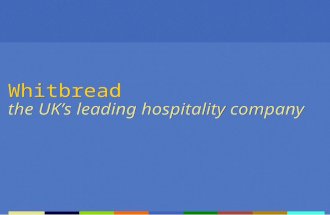 Whitbread the UK’s leading hospitality company. John Banham chairman.