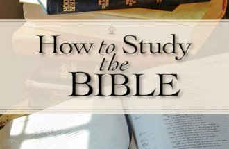 M ENU Why Study the Bible? Why Study the Bible? Why Study the Bible? Why Study the Bible? How to Begin How to Begin How to Begin How to Begin Inductive.