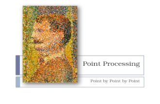 Point Processing Point by Point by Point. Taxonomy  Images can be represented in two domains  Spatial Domain: Represents light intensity at locations.
