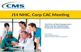 J14 NHIC, Corp CAC Meeting The Price of Non-Engagement: When Pay for Performance Programs Develop Penalties Andy Finnegan Health Insurance Specialist Division.