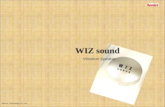 WIZ sound Vibration Speaker Hanics Technology Co.,Ltd.