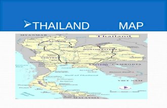THAILAND MAP.  1. Ancient Siam  2. Ayutthaya  3. Temple of the Emerald Buddha  4. The Grand Palace, Bangkok  5. Temple of the Reclining Buddha.