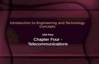 Introduction to Engineering and Technology Concepts Unit Four Chapter Four - Telecommunications.