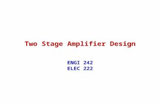 Two Stage Amplifier Design ENGI 242 ELEC 222. January 2004ENGI 242/ELEC 2222 HYBRID MODEL PI.