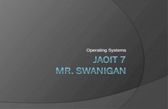 Operating Systems. Operating systems  Between the hardware and the application software lies the operating system. The operating system is a program.