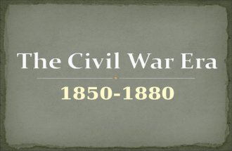 1850-1880. Before the Civil War, America was essentially an idealistic, confident, and self- reliant republic. After the war, the United States emerged.