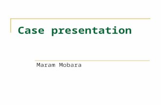 Case presentation Maram Mobara. Najla is a 26y old girl Saudi, from riyadh. Single Known to have B-thalassaemia major based on Hx and Hb electrophorresis.