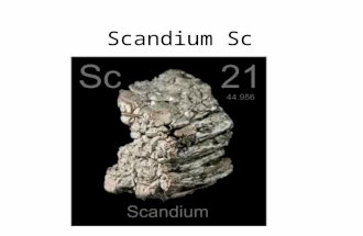 Scandium Sc. Titanium Ti Vanadium V Chromium Cr.