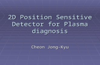 2D Position Sensitive Detector for Plasma diagnosis Cheon Jong-Kyu.
