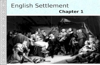 English Settlement Chapter 1. Background to English Colonization  Population transfer  No centralized Empire  Experience in Ireland  Gave them model.