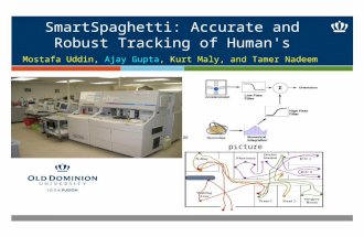 Click icon to add picture SmartSpaghetti: Accurate and Robust Tracking of Human's Location Mostafa Uddin, Ajay Gupta, Kurt Maly, and Tamer Nadeem.