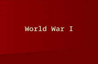 World War I Drill Drill –List how many things you know already about WWI Objective: Students will create map of Europe and indentify the causes of World.