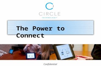 Confidential The Power to Connect. On-the-go presentations in client’s office and outside meeting locations are made professional and worry free. CircleMobile.