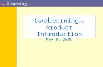 C are L earning.com Product Introduction May 8, 2006.