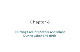 Chapter 6 Nursing Care of Mother and Infant During Labor and Birth.
