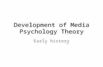 Development of Media Psychology Theory Early history.