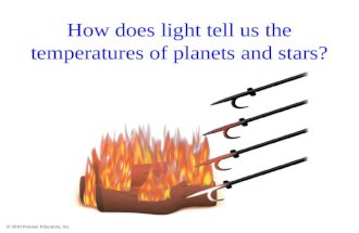 © 2010 Pearson Education, Inc. How does light tell us the temperatures of planets and stars?