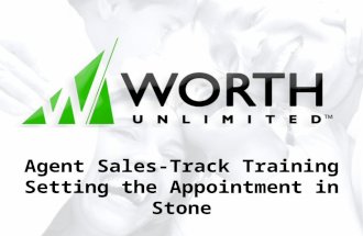 Agent Sales-Track Training Setting the Appointment in Stone.