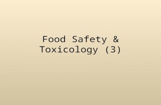 Food Safety & Toxicology (3). Antinutritives Antinutritives can also cause toxic effects by 1.by causing nutritional deficiencies or 2.by interference.