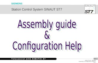 SINAUT S S T7 A&D PT2 M - 05/2003 Assembly & Configuration SINAUT ST7 49.1 T e l e c o n t r o l w i t h S I M A T I C S 7 Station Control System SINAUT.