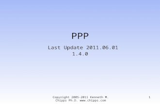 Copyright 2005-2011 Kenneth M. Chipps Ph.D.  PPP Last Update 2011.06.01 1.4.0 1.