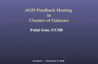 AGN Feedback Heating in Clusters of Galaxies Fulai Guo, UCSB Fermilab ---- December 8, 2008.