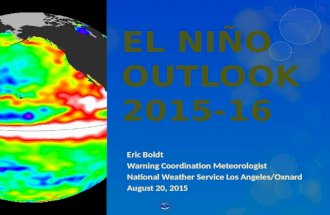 Eric Boldt Warning Coordination Meteorologist National Weather Service Los Angeles/Oxnard August 20, 2015.