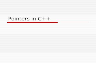 Pointers in C++. Topics Covered  Introduction to Pointers  Pointers and arrays  Character Pointers, Arrays and Strings  Examples.