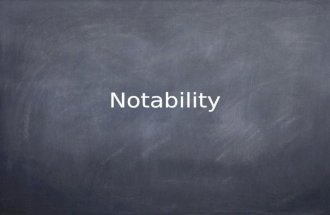 Notability. What is Notability Notability is a note-taking application built for the iPad. The latest version now allows you to sync with your dropbox,