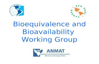 Bioequivalence and Bioavailability Working Group.