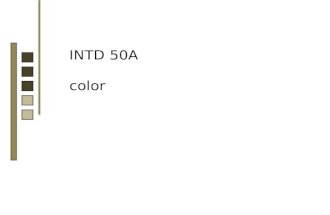INTD 50A color. light is the source of all color color is light broken down in electromagnetic vibrations of various wavelengths longest—red shortest—violet.