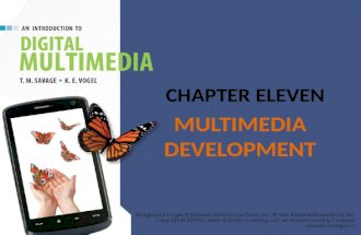 CHAPTER ELEVEN MULTIMEDIA DEVELOPMENT. CHAPTER HIGHLIGHTS Multimedia development requires a team and a development plan. Team members provide specialized.
