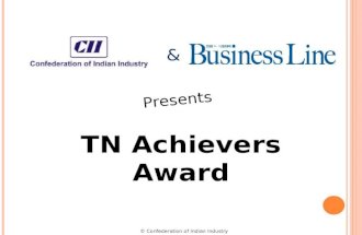 © Confederation of Indian Industry TN Achievers Award & Presents.