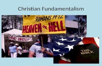 Christian Fundamentalism. Who are Christians? About 1/3 of the world’s population is Christian, with Christianity being the world’s largest religion (more.