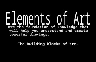 Are the foundation of knowledge that will help you understand and create powerful drawings. The building blocks of art.