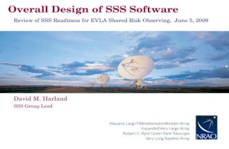 Overall Design of SSS Software Review of SSS Readiness for EVLA Shared Risk Observing, June 5, 2009 David M. Harland SSS Group Lead.