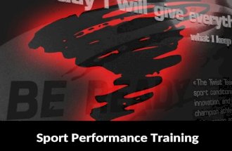 Sport Performance Training. Teaching Coaching.