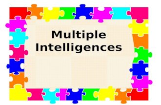 Multiple Intelligences. Today’s students come to school differing widely in their abilities to think abstractly and understand complex ideas. To meet.