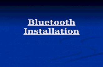 Bluetooth Installation. If we have to install the printer on Bluetooth (like in oj 6310) on Windows Vista then these are the steps which has to be followed:-