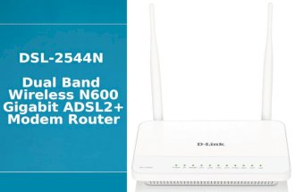 DSL-2544N Dual Band Wireless N600 Gigabit ADSL2+ Modem Router.