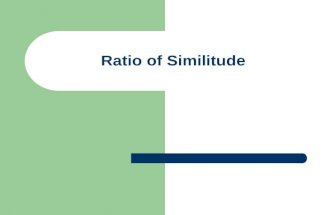 Ratio of Similitude. The ratio of similitude of two similar polygons is the ratio of the lengths of any two corresponding sides. C’ B’ A’ C B A It doesn’t.