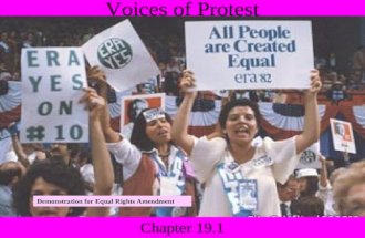 Voices of Protest Chapter 19.1 Demonstration for Equal Rights Amendment.